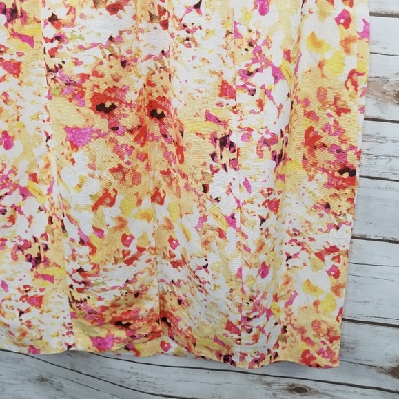 Calvin Klein linen blend watercolor sheath dress - Picture 4 of 7